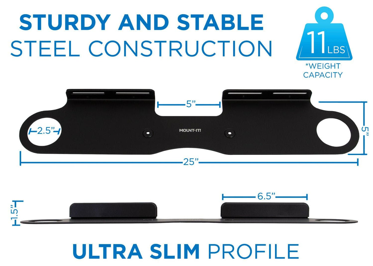 Speaker Mount - Sound Bar Wall Mounting Shelf for Sonos Beam - Mount-It! - MI-SB45