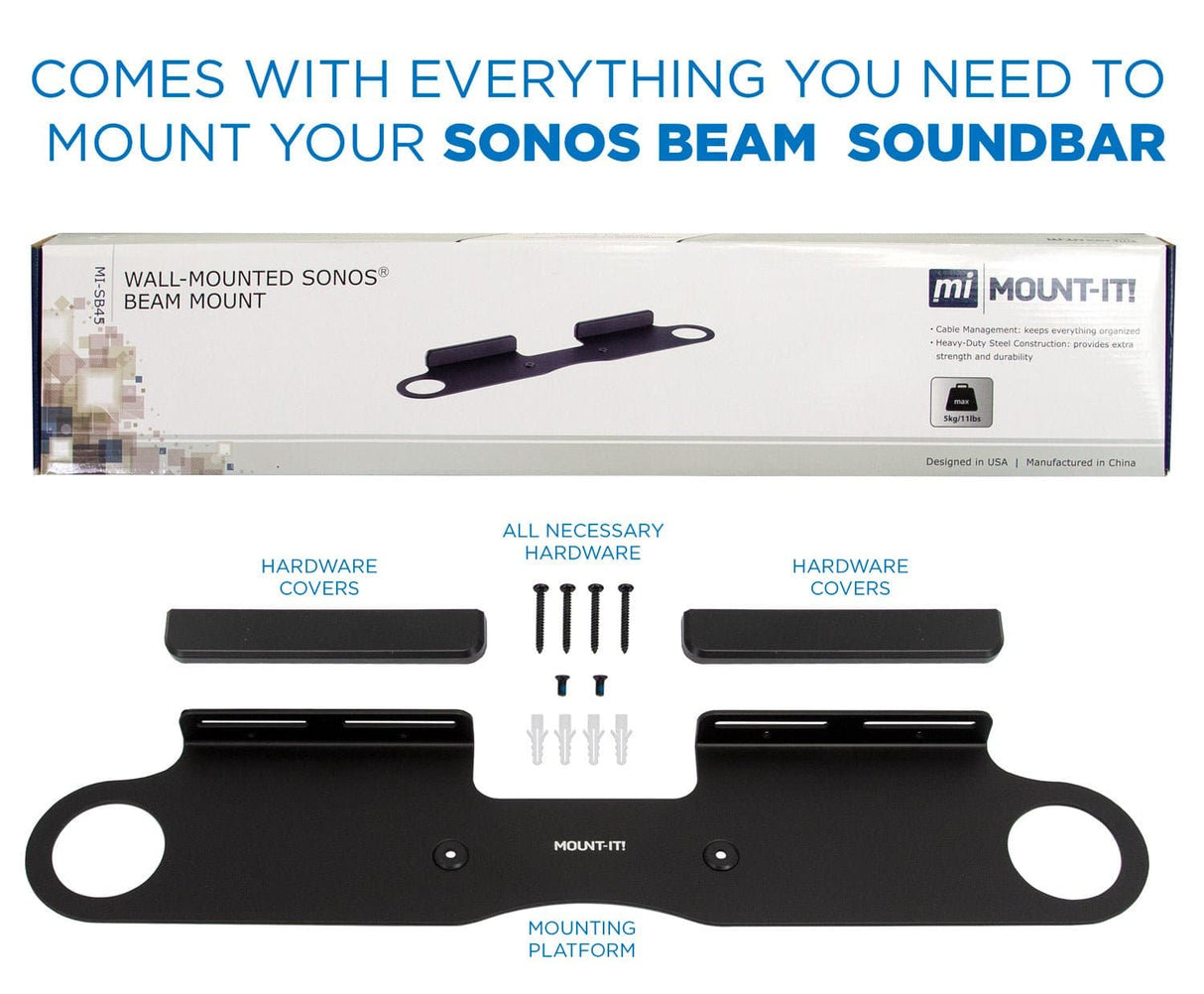 Speaker Mount - Sound Bar Wall Mounting Shelf for Sonos Beam - Mount-It! - MI-SB45