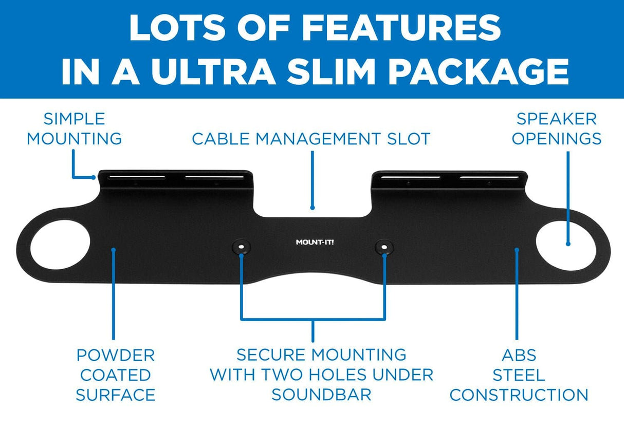 Speaker Mount - Sound Bar Wall Mounting Shelf for Sonos Beam - Mount-It! - MI-SB45