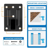 Speaker Mount - Speaker Wall Mounts w/ Sliding Clamps (pair) - Mount-It! - MI-SB37