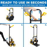 Hand Truck - Stair Climber Hand Dolly - Mount-It! - MI-913