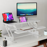 Desk Converters - Standing Desk Converter with 38" Desktop - Mount-It! -