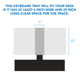 Keyboard Trays/Mounts - Standing Keyboard and Mouse Platform With Ergonomic Wrist Rest Pad - Mount-It! - MI-7139