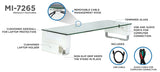 Monitor Risers - Tempered Glass & Aluminum Monitor Stand with USB - Mount-It! - MI-7265