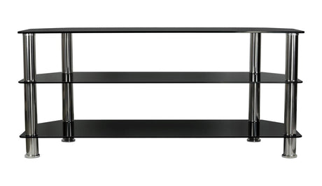 TV Stand - Three Tempered Glass Shelf TV Stand - Mount-It! - MI-880