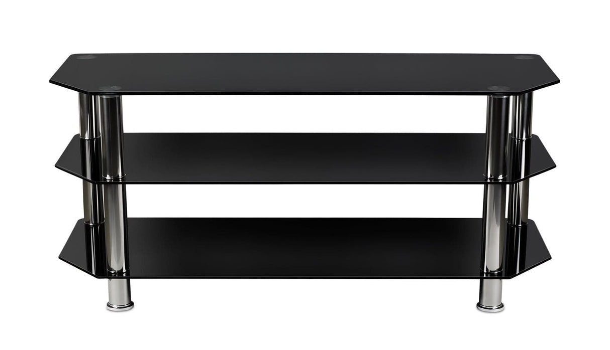 TV Stand - Three Tempered Glass Shelf TV Stand - Mount-It! - MI-880