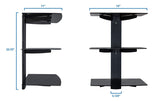 Component Shelves - Triple Floating Wall Shelves for A/V Components - Mount-It! - MI-813