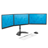 Monitor Stands - Triple Monitor Stand for Screens up to 27" - Mount-It! - MI-2789XL