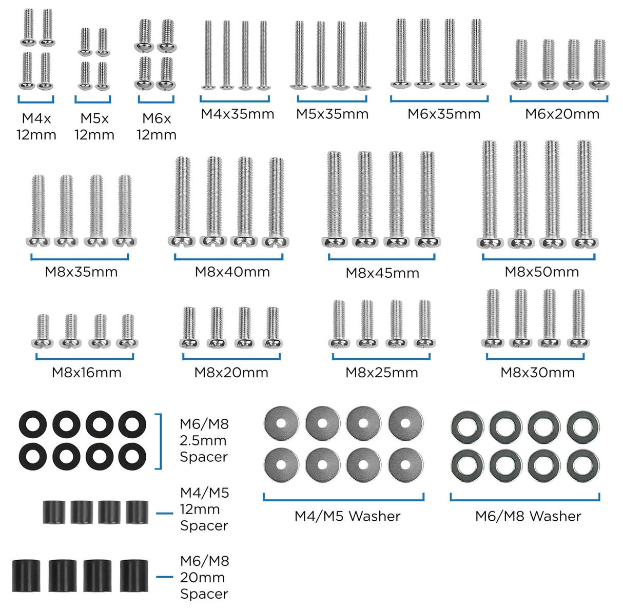 TV Accessories - TV Hardware Kit - Mount-It! - MI-TVHWKIT