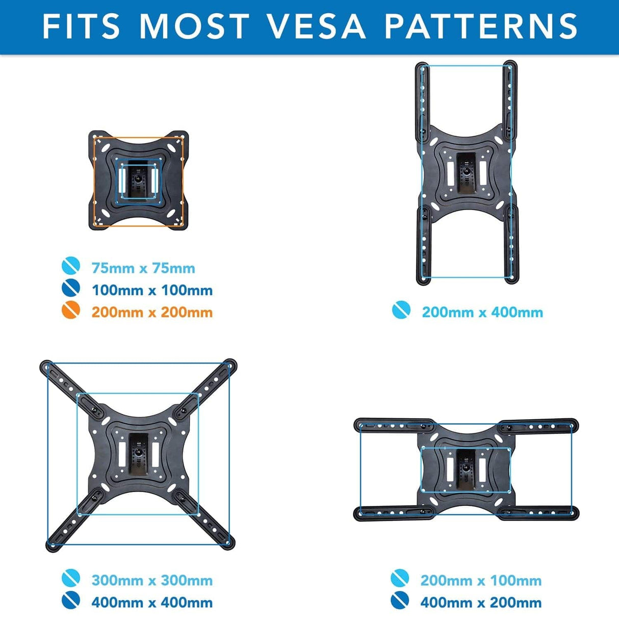 TV Mount - TV Wall Mount and AV Shelf Combo - Mount-It! - MI-894