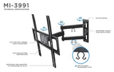 TV Mount - TV Wall Mount with Full Motion Articulating Arm - Mount-It! - MI-3991B