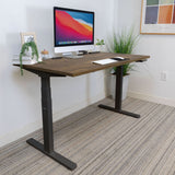 Standing Desk - Ultimate Dual Motor Electric Standing Desk with 55" Tabletop - Black Base - Mount-It! -