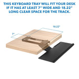 Keyboard Trays/Mounts - Under Desk Computer Keyboard and Mouse Tray - Mount-It! - MI-7135