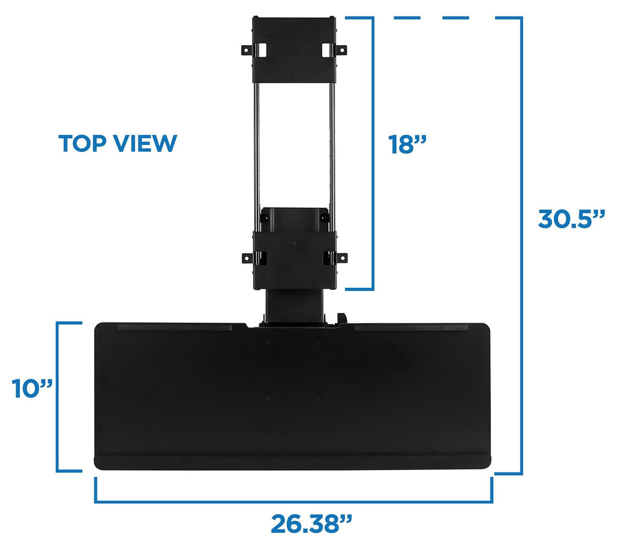 Keyboard Trays/Mounts - Under Desk Computer Keyboard and Mouse Tray - Mount-It! - MI-7135