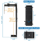 CPU Holder - Under Desk CPU / Computer Tower Mount - Mount-It! - MI-7150