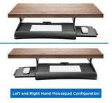 Keyboard Trays/Mounts - Under Desk Keyboard Drawer with Mouse Platform - Mount-It! - MI-7136