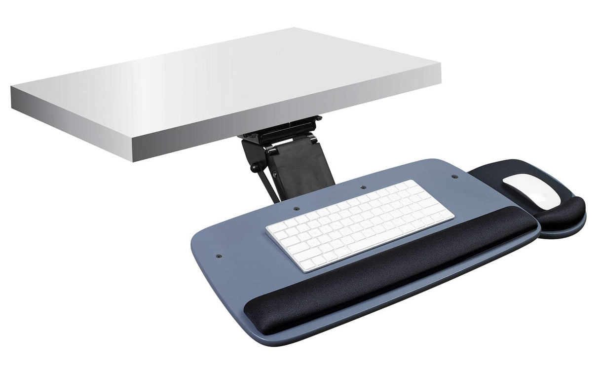 Keyboard Trays/Mounts - Under Desk Keyboard Platform With Wrist Support - Mount-It! -