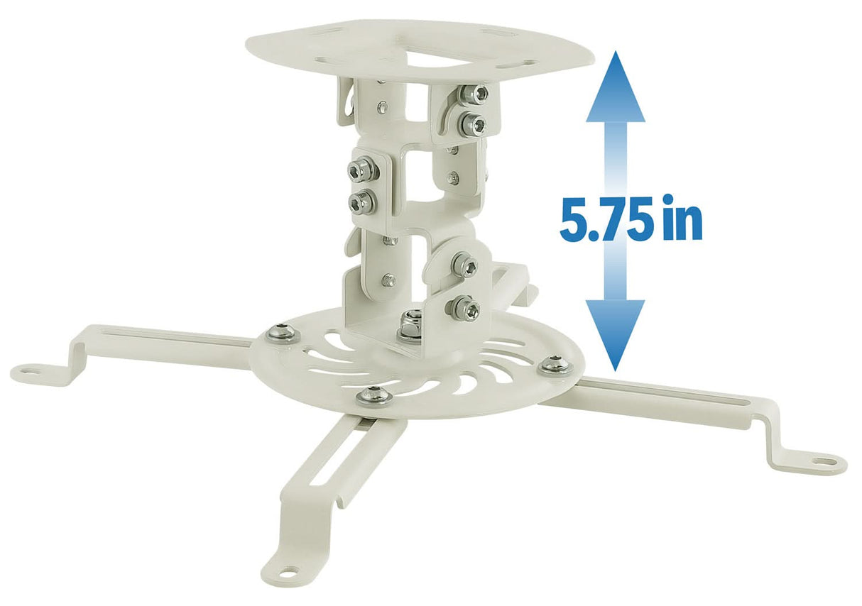 Projector Mount - Universal Projector Ceiling Mount - White - Mount-It! - MI-606S