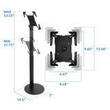 Tablet Stand - Universal Tablet Floor Kiosk - Mount-It! -