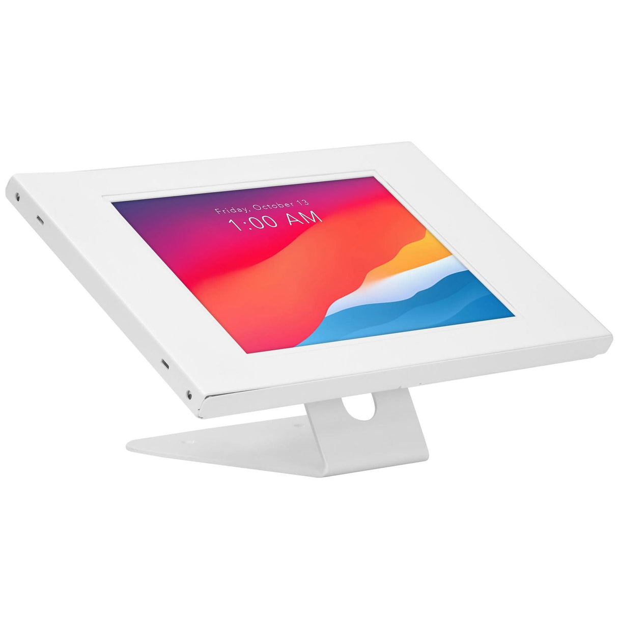 White Tablet Stand - Anti-Theft Tablet Countertop Stand / Wall Mount - Mount-It! - MI-3775W_G10