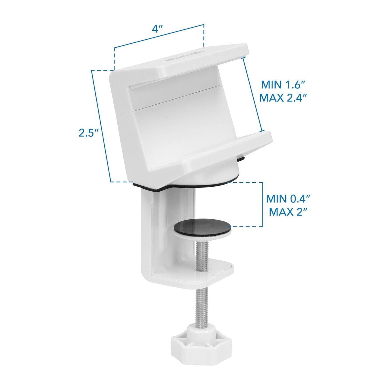 White Cable Management - Desktop Power Strip - Mount-It! - MI-7281