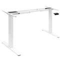 White Standing Desk - Dual Motor Electric Standing Desk Base - Mount-It! - MI-8034W