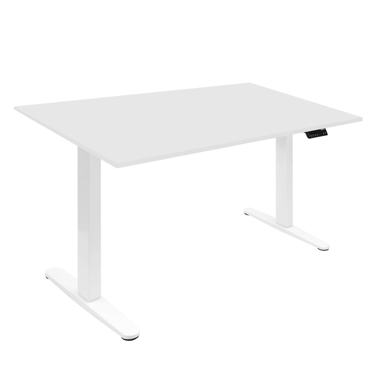 White Standing Desk - Dual Motor Electric Standing Desk with 55" Tabletop - White Base - Mount-It! - MI-18111