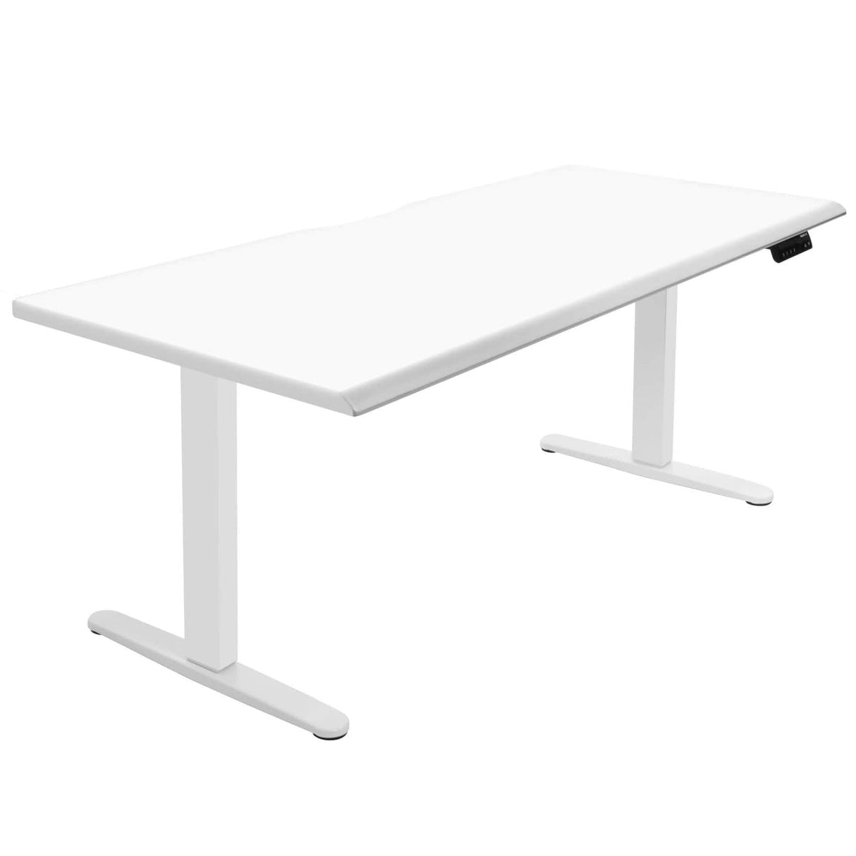 White Standing Desk - Dual Motor Electric Standing Desk with 72" Tabletop - White Base - Mount-It! - MI-18124