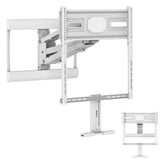 White TV Mount - Pull-Down Fireplace TV Mount with Spring Arm - Mount-It! - MI-395WHT