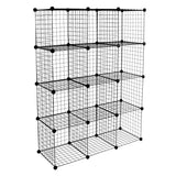 12 Cubes Storage Crate - Wire Cube Storage Organizer - Mount-It! - WI-4013