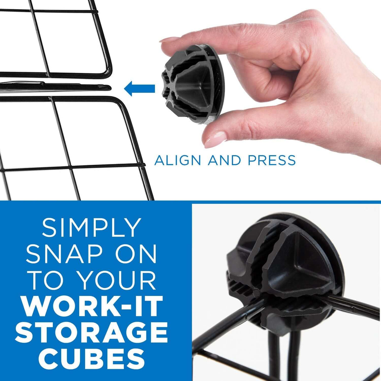 24 Piece Storage Cube Connector - Mount-It!