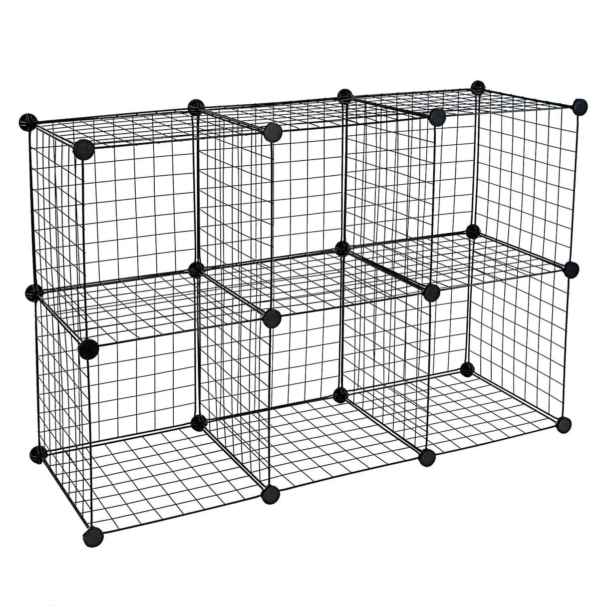 6 Cubes Storage Crate - Wire Cube Storage Organizer - Mount-It! - WI-4012