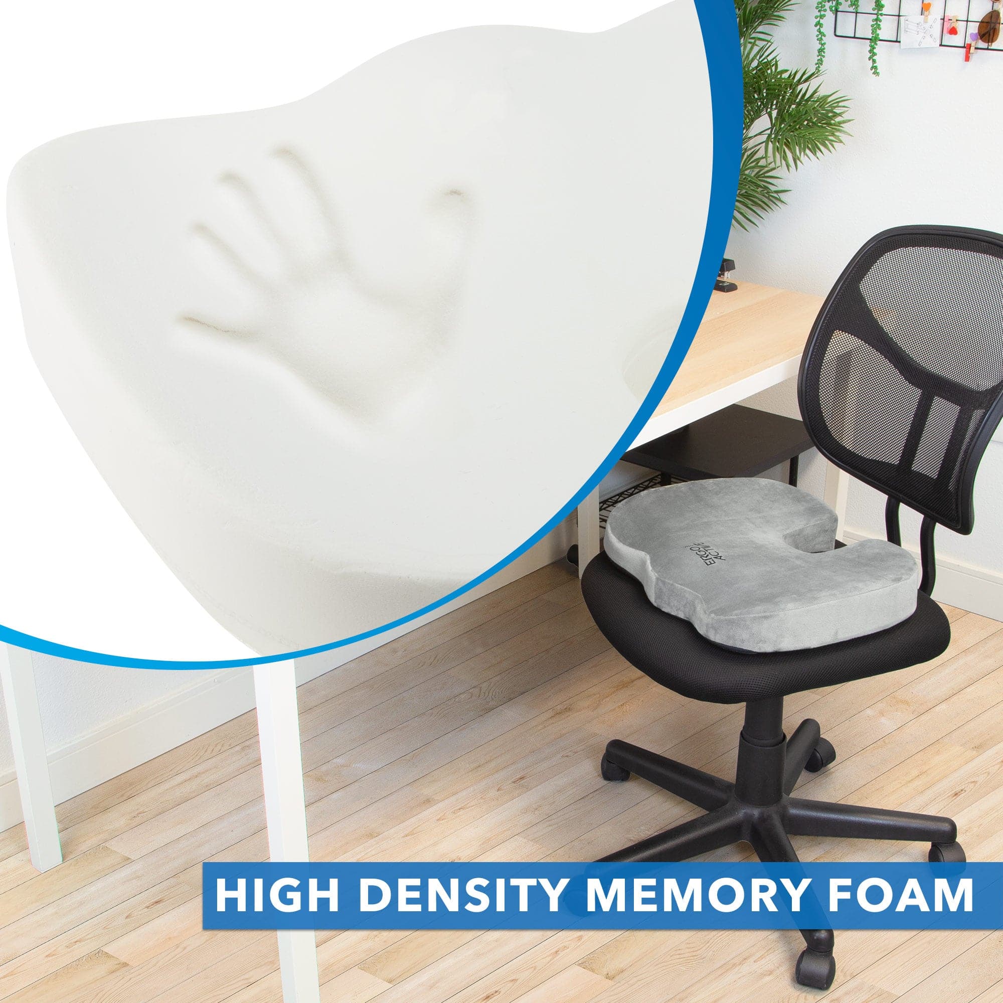 ErgoActive Memory Foam Seat Cushion