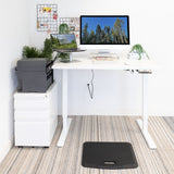 Electric Standing Desk with 48" Tabletop - White Base