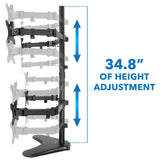 Quad Monitor Desk Stand