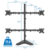 Quad Monitor Desk Stand