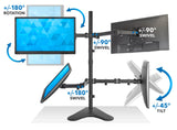 Quad Monitor Desk Stand