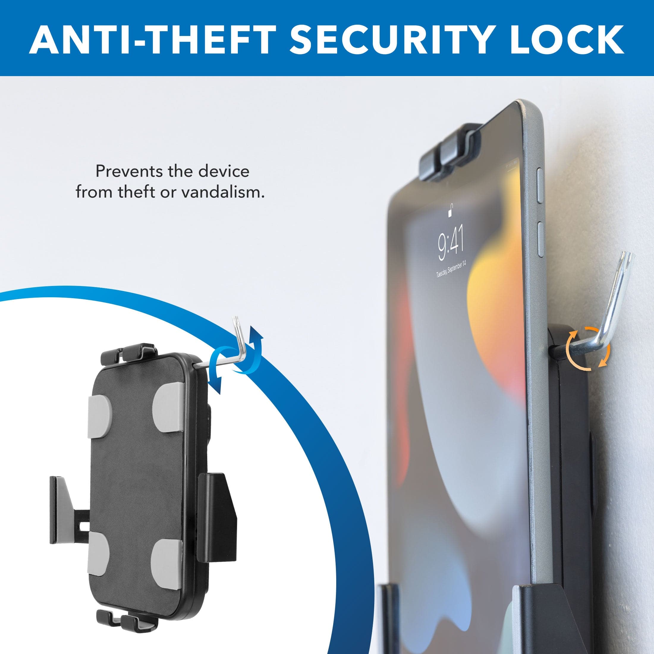 Anti-Theft Tablet Wall Mount