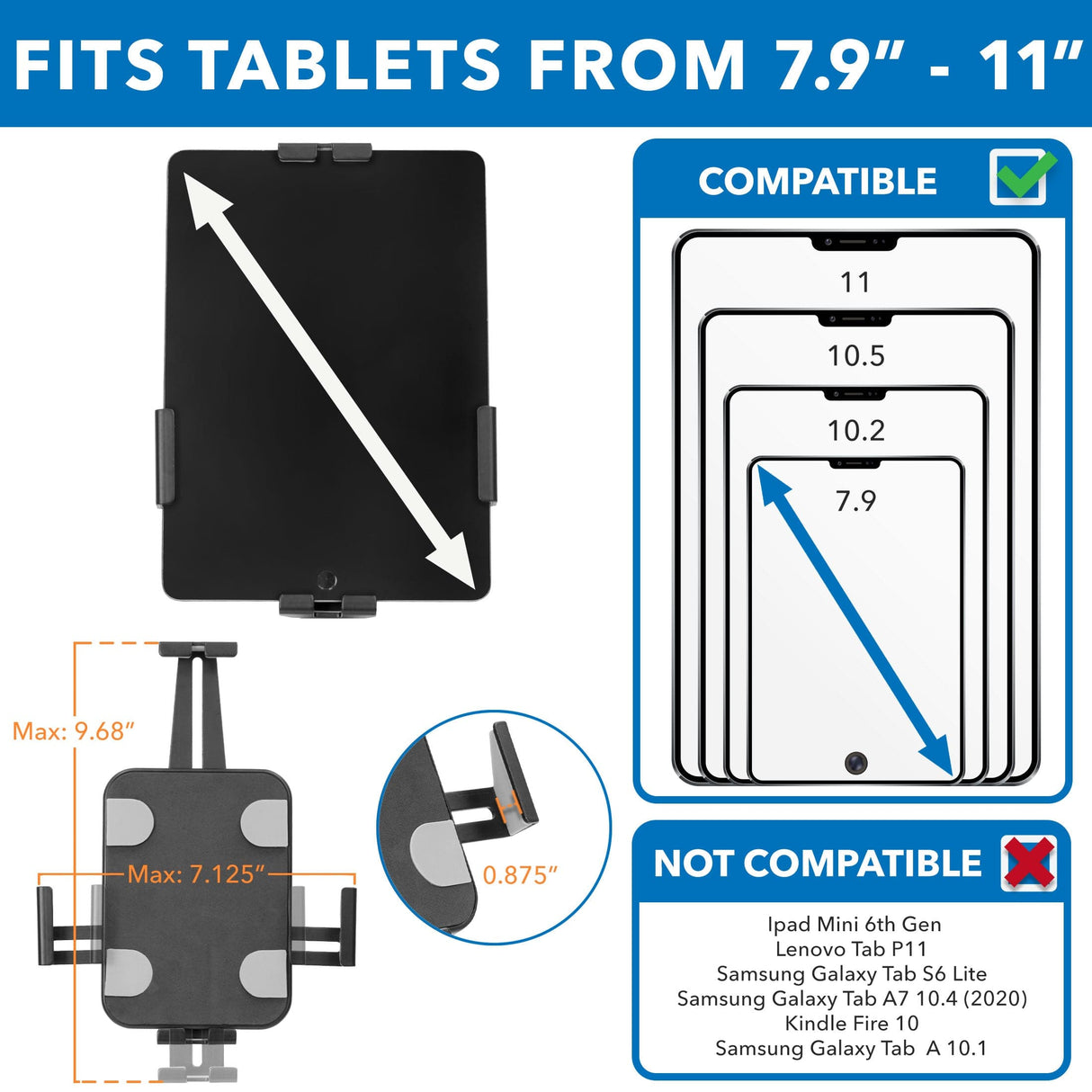 Anti-Theft Tablet Wall Mount