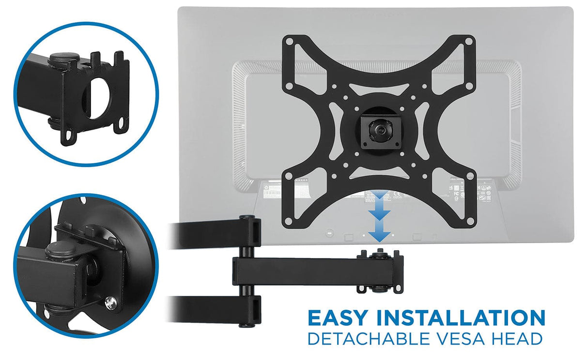 Full Motion Single Arm TV Wall Mount