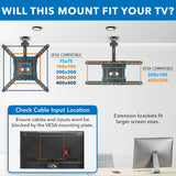 Flip-Down Ceiling TV Mount