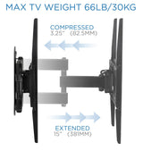 Full Motion Corner TV Wall Mount