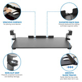 Clamp-On Adjustable Keyboard and Mouse Tray