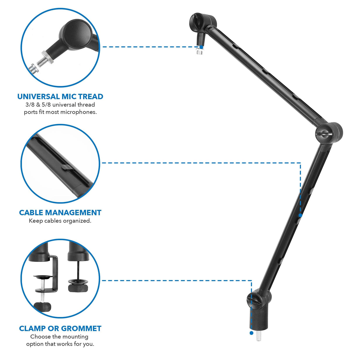 Adjustable Microphone Boom Arm