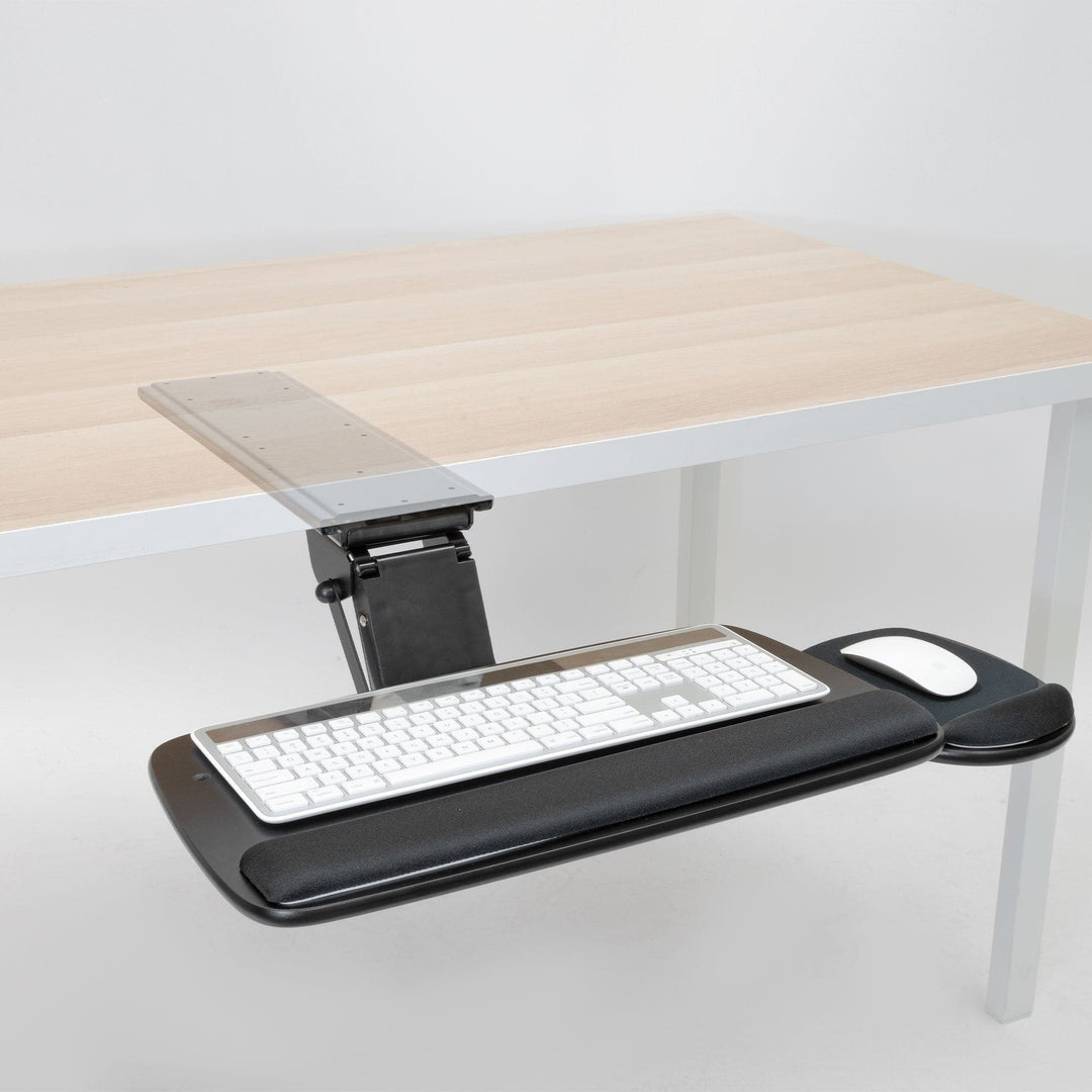 Under Desk Keyboard Platform With Wrist Support