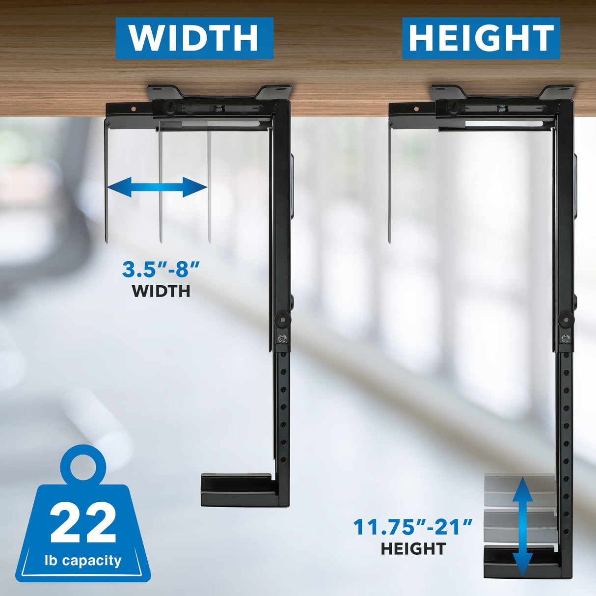 Under Desk CPU / Computer Tower Mount