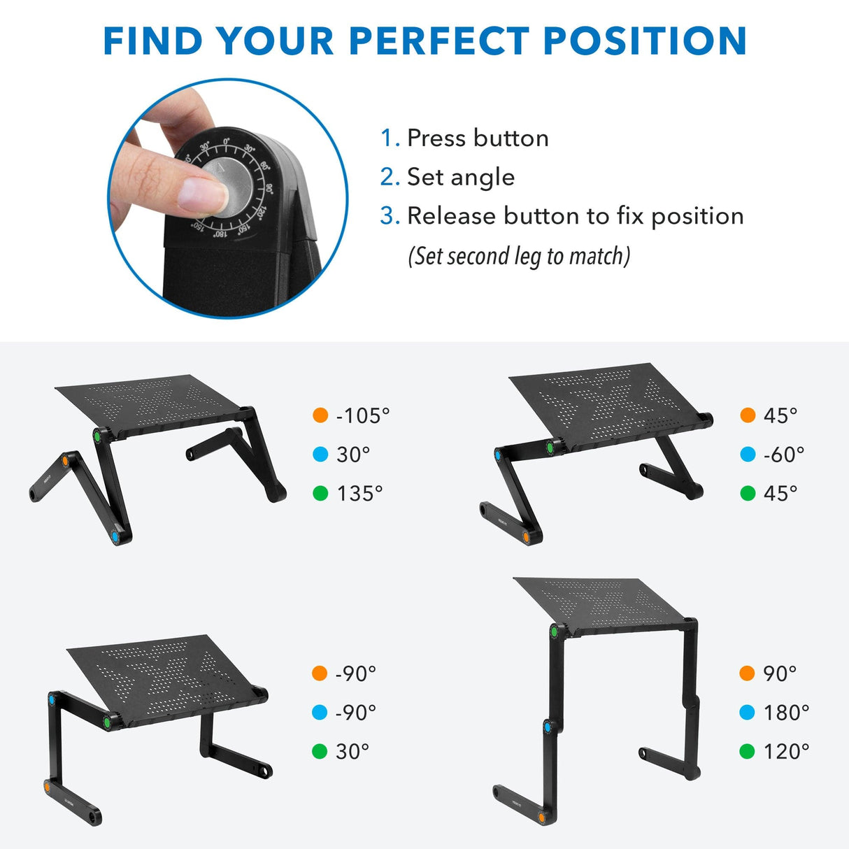 Height Adjustable Laptop Tray