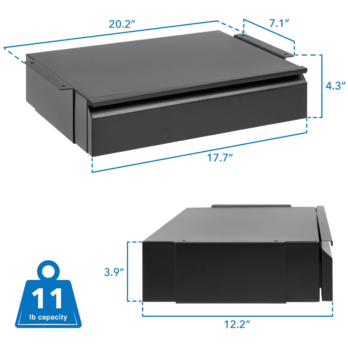 Under Desk Pull-Out Drawer Kit