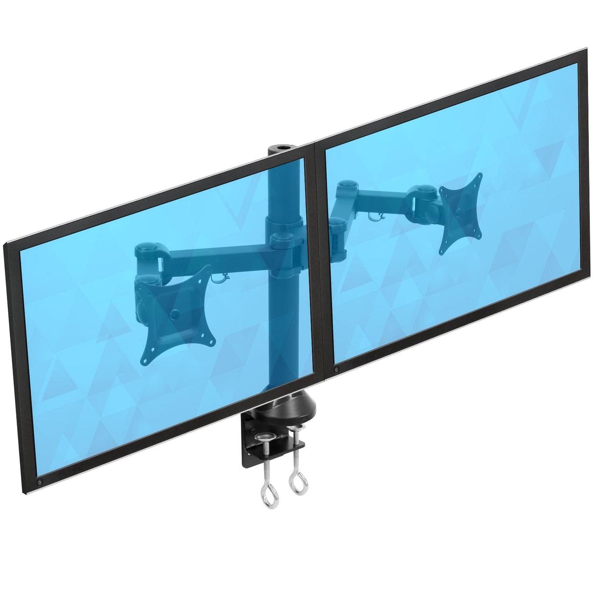 Dual Monitor Desk Mount for 13-27 Inch Screens