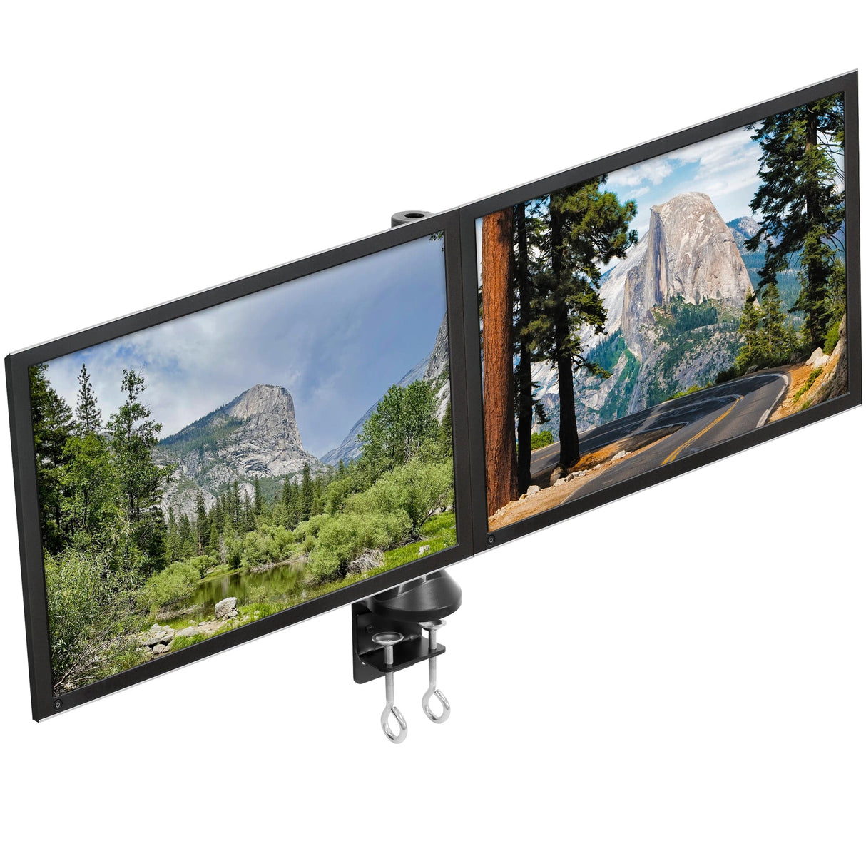 Dual Monitor Desk Mount for 13-27 Inch Screens